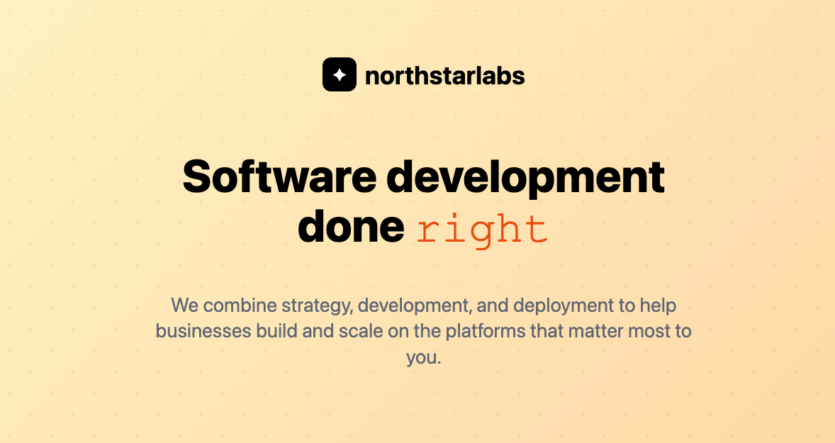 North Star Labs - Software Development Done Right